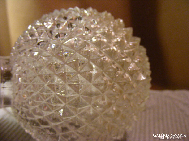 2 db tüskés gömb üveg váza 9 cm