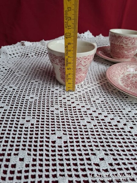 Beautiful 4 pcs English scene tea cup sets cup set saucer