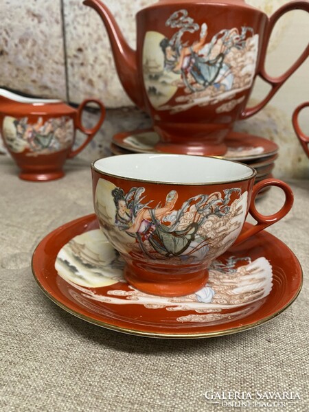 Chinese painted porcelain tea set kd0