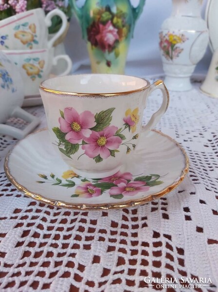 Beautiful English floral coffee cup cup set saucer