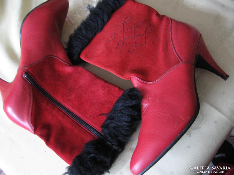 Retro Cini Planika Yugoslavian leather boots 39-40