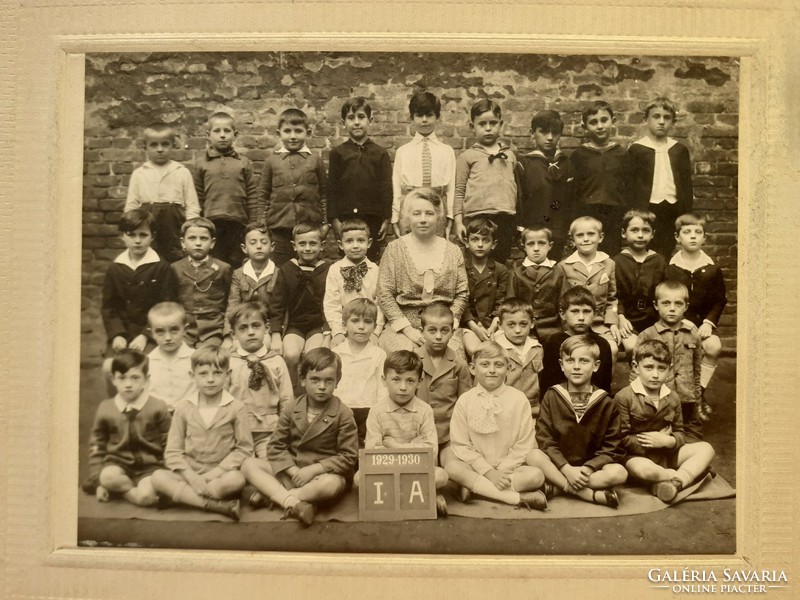 Old children's photo group photo vintage photo school class photo 1929-30