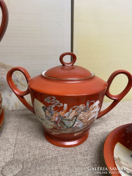 Chinese painted porcelain tea set kd0