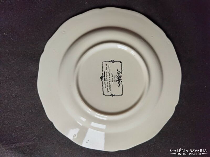 Vintage Sarreguemines Obernai faience plates