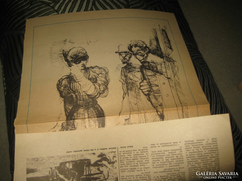 Martyn Ferenc  rajza  ,  Melléklet , egy  60 as évek beli Dunántúli Naplóból , top állapot