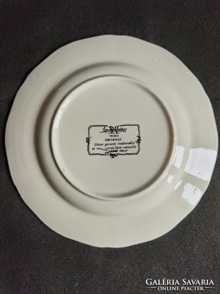 Vintage Sarreguemines Obernai faience plates