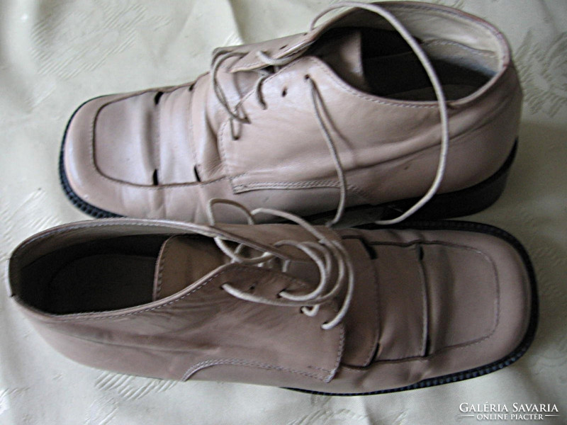 Kézzel készült márkás olasz vagány  bőr cipő 38-as