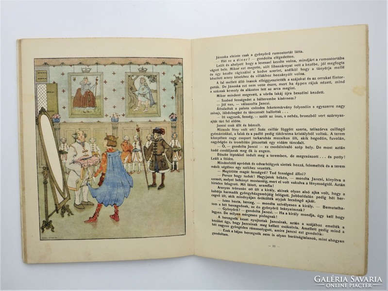 Hencegő Jancsi vagy Dalnokverseny Biggyedtszáj királynál - ritka, antik mesekönyv, 1920-as évek