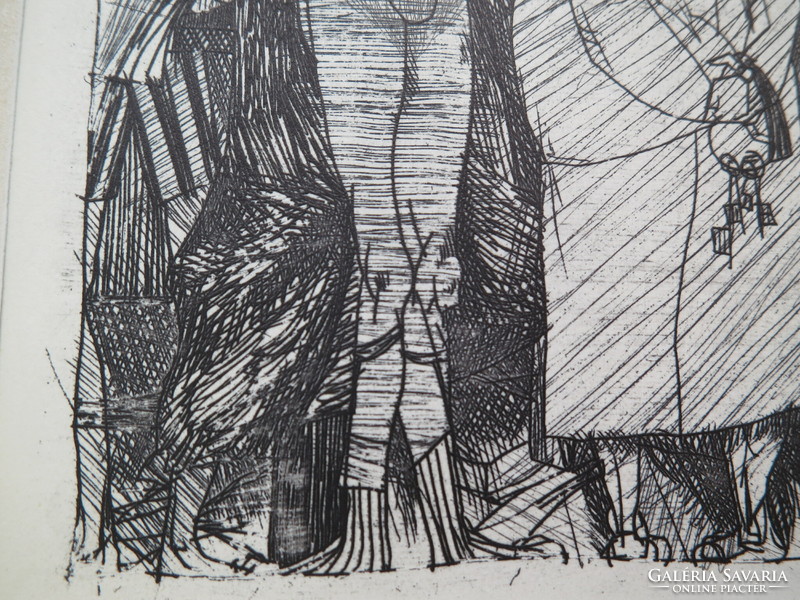 Béla Kondor (1931-1972): illustration IV., Etching