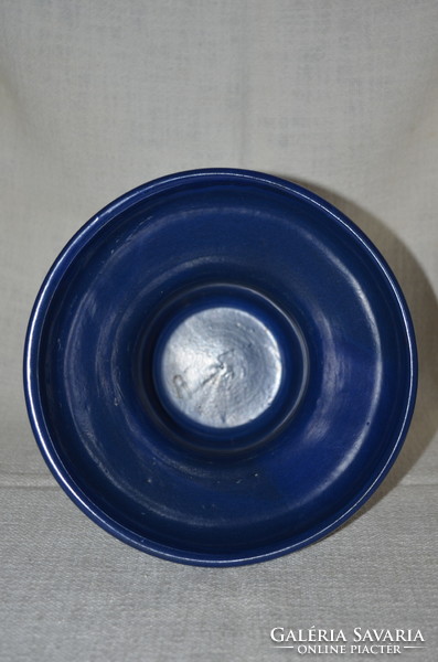 Mortar-shaped ceramic bowl