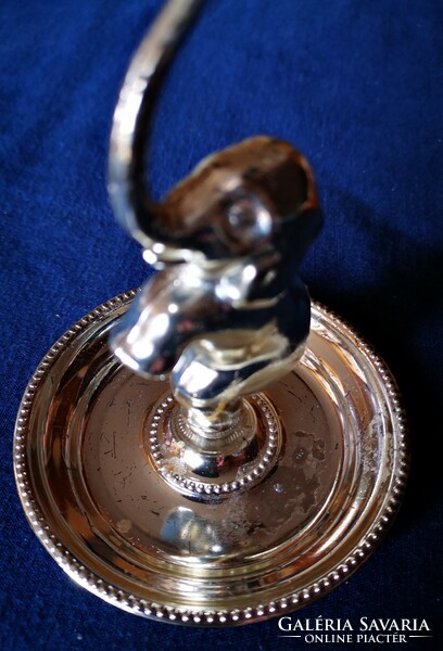 Silver-plated elephant ring holder, jewelry holder