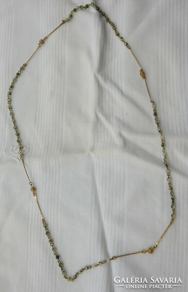 Gold-plated necklace with pearls