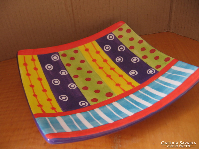 African colorful ceramic bowl kapula