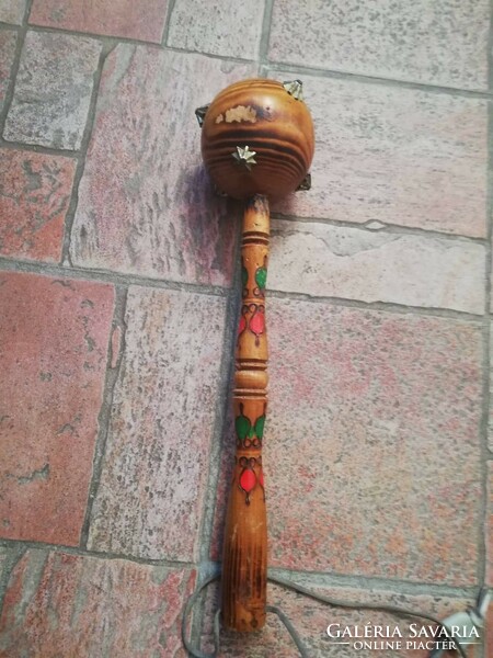 Wooden mace, wall decoration