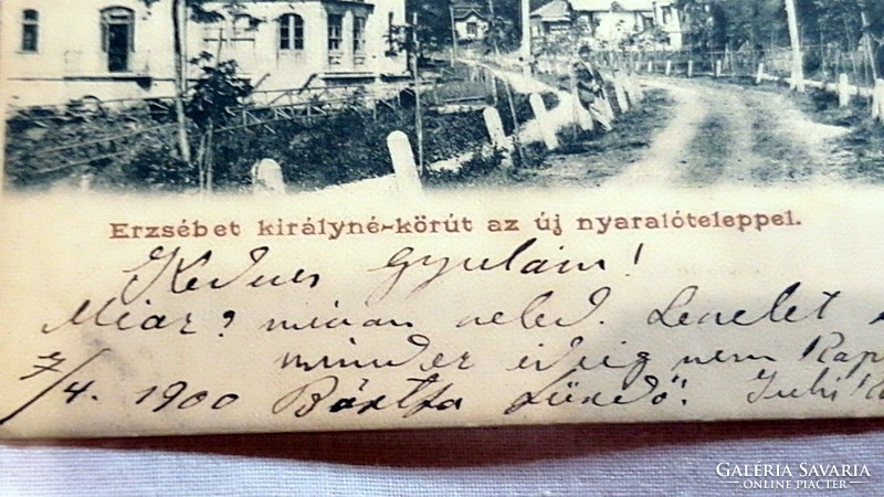 Bártfa-fürdő. Erzsébet királyné körút az új nyaralóteleppel.  1900!    51.