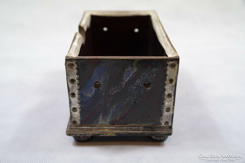 Zsolnay jewelery box, without metal fittings and lid