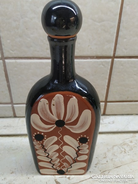 Painted ceramic water bottle, bottle for sale!
