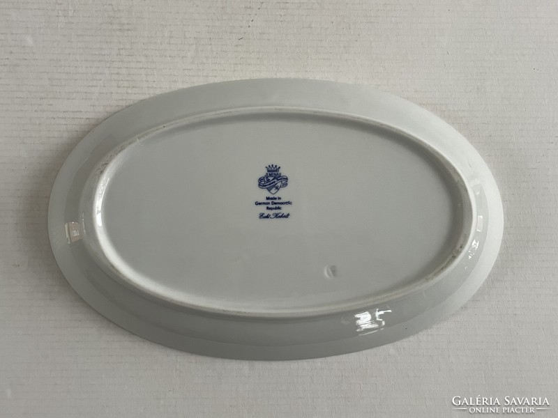 German porcelain onion pattern (zwiebelmuster) oval serving bowl