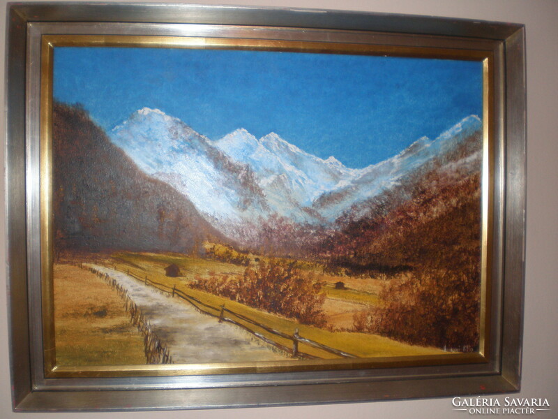 Lilla Losonci 1930- Szentendre painter, Tyrolean souvenir.