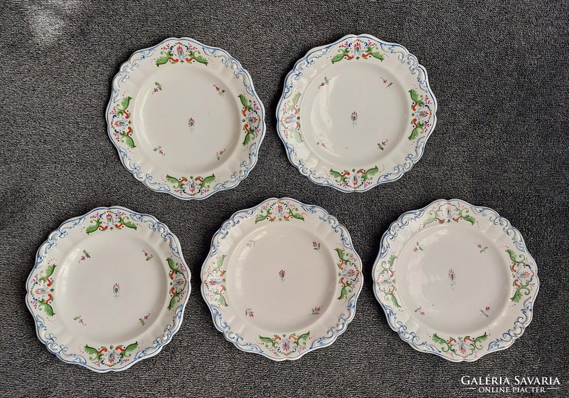 Alt wien antique Viennese porcelain plates from the 1855-56 Biedermeier period