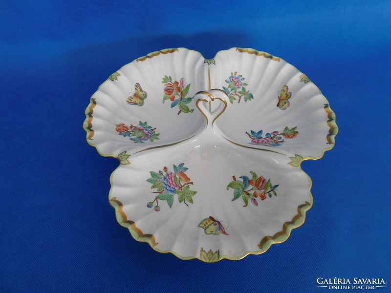 Three serving bowl with Victoria pattern from Herend