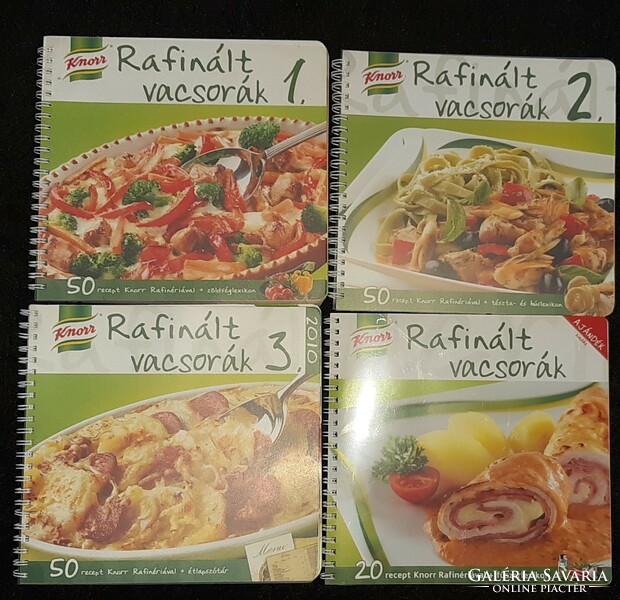 Knorr Rafinált vacsorák receptkönyvek, újak - egyben vagy külön is