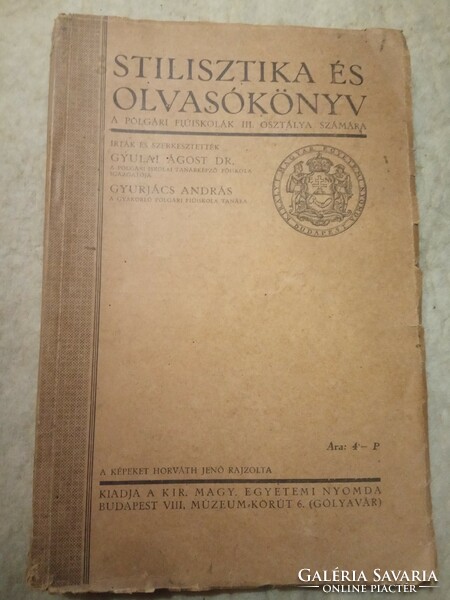 Stilisztika és Olvasókönyv 1928  !!