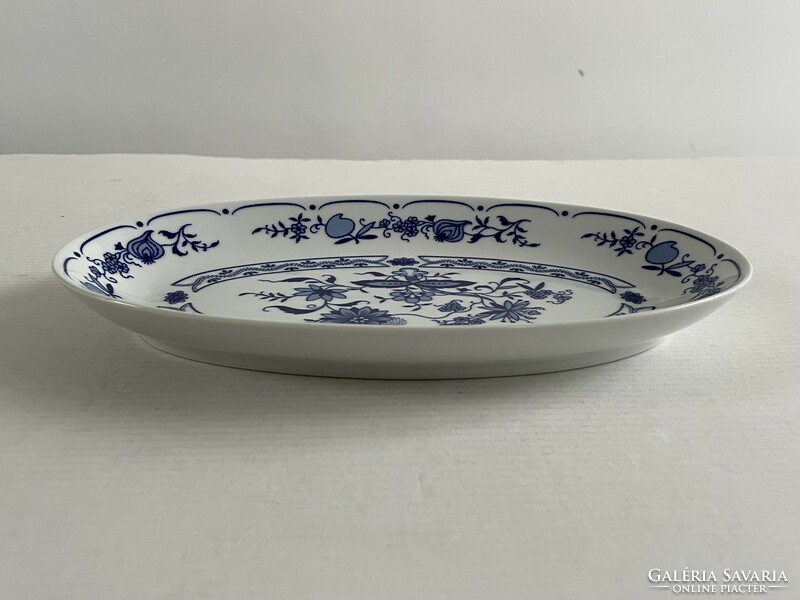German porcelain onion pattern (zwiebelmuster) oval serving bowl