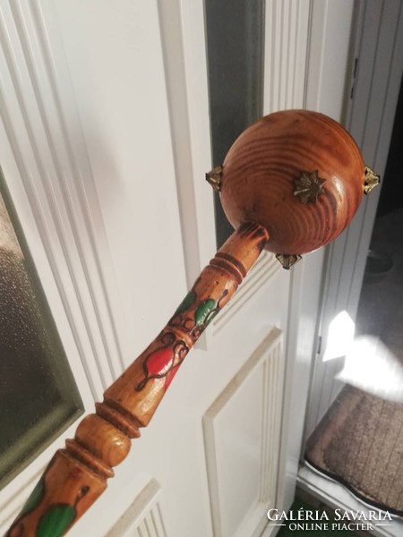 Wooden mace, wall decoration