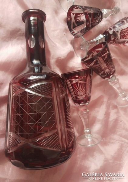 Pea crystal liqueur set