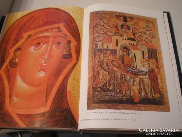 Szakkönyv  ikonfestészetet felölelő Könyve Görög Bolgár Román Ukrán Orosz Szerb SZÉP ÁLLAPOTÚ