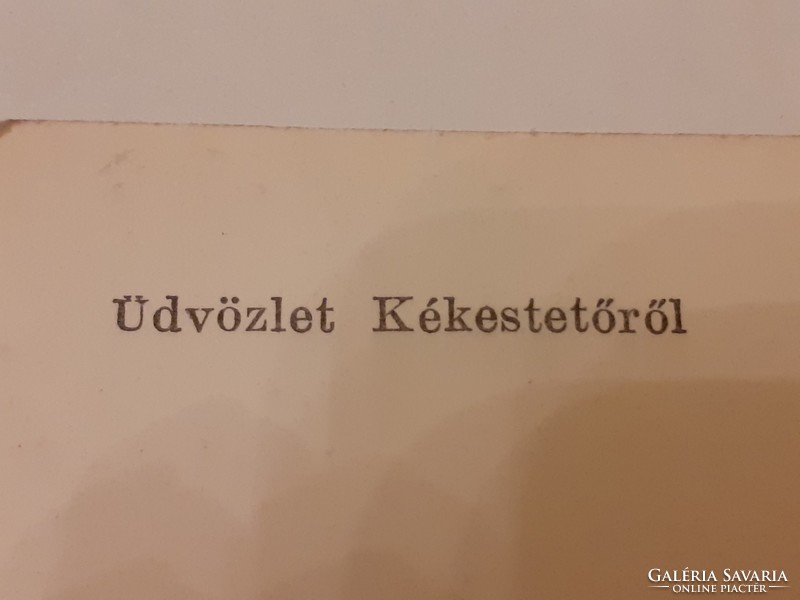 Régi képeslap 1954 Kékestető fotó levelezőlap