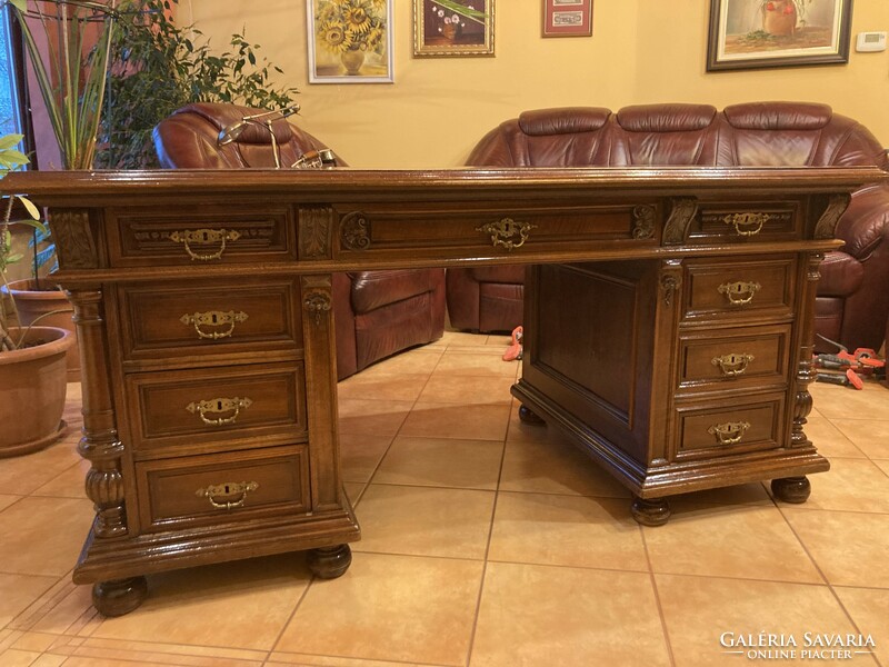 Large pewter desk
