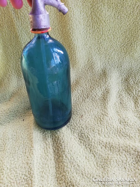 Blue soda bottle 1 liter
