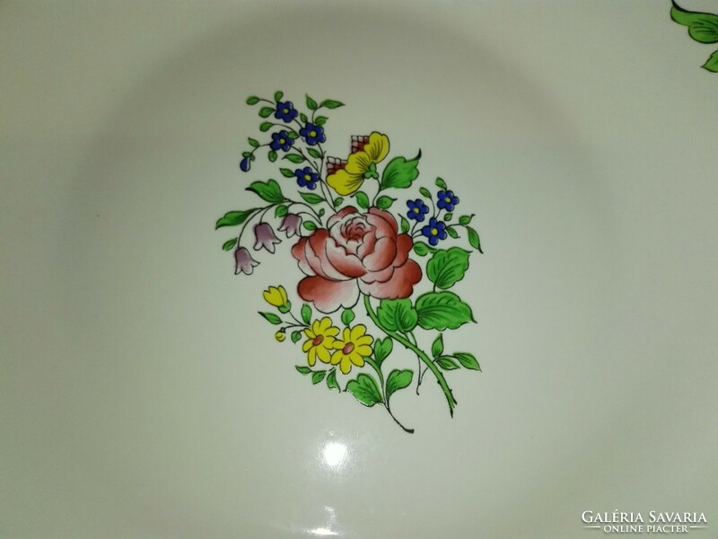 French porcelain cookie plate...Hand painted.