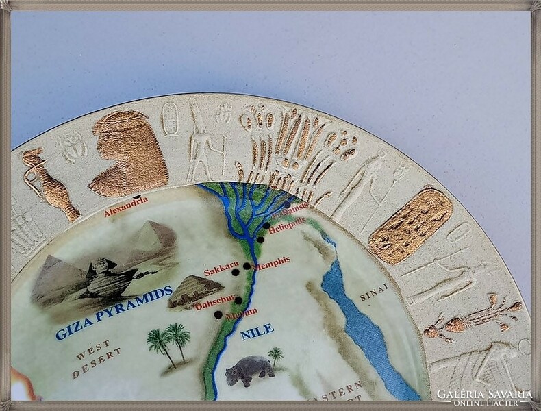 Fathi Mahmoud Egyptian porcelain decorative plate