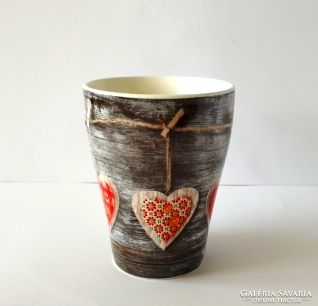 Large hearty German porcelain mug, new