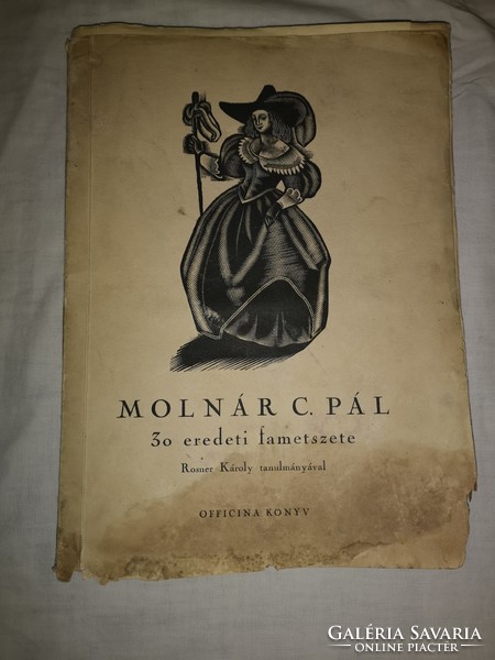 Molnár c. Pál: 30 original woodcuts for cyrano de bergera, signed and numbered