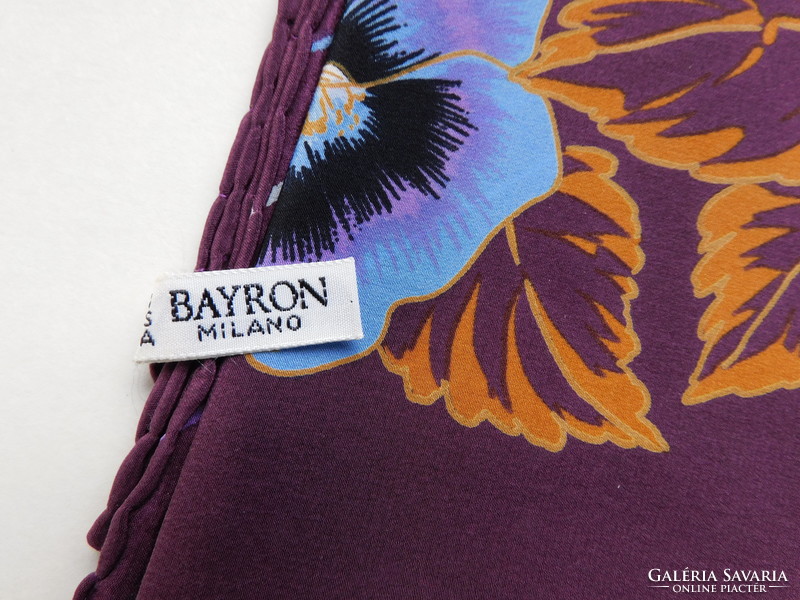 Bayron caterpillar silk Italian scarf