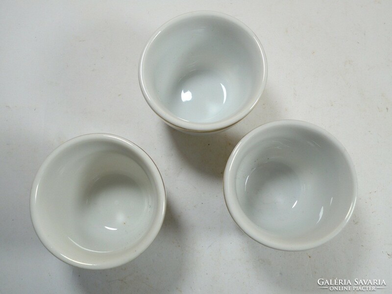 Retro marked porcelain small brandy glass 3 pcs