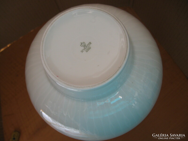 Retro Op art Scherzer porcelán fehér váza