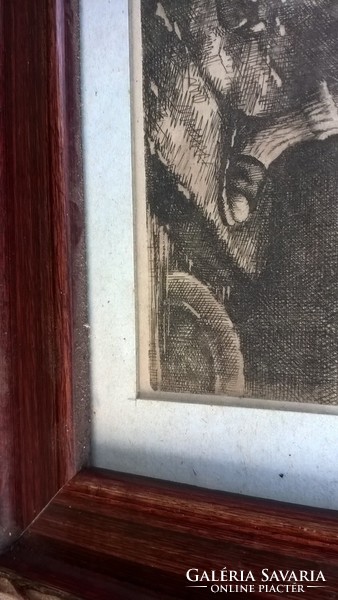 (K) old picture (etching?)