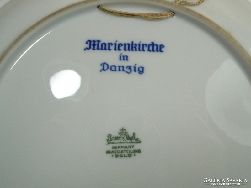 Old marked Christmas rosenthal kunstabteilung selb wall hanging wall porcelain bowl plate