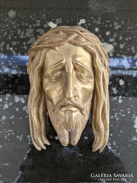 Öntött réz Krisztus arc