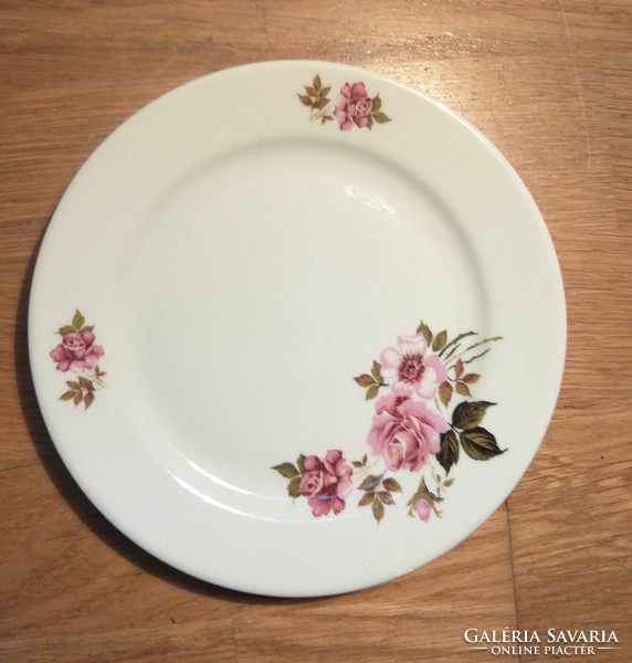 Alföldi porcelán süteményes tányér rózsa mintás 17 cm