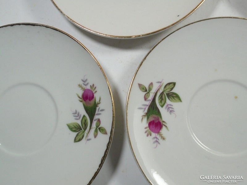 Porcelain flower pattern small plate small coffee tea cake plate 5 pcs