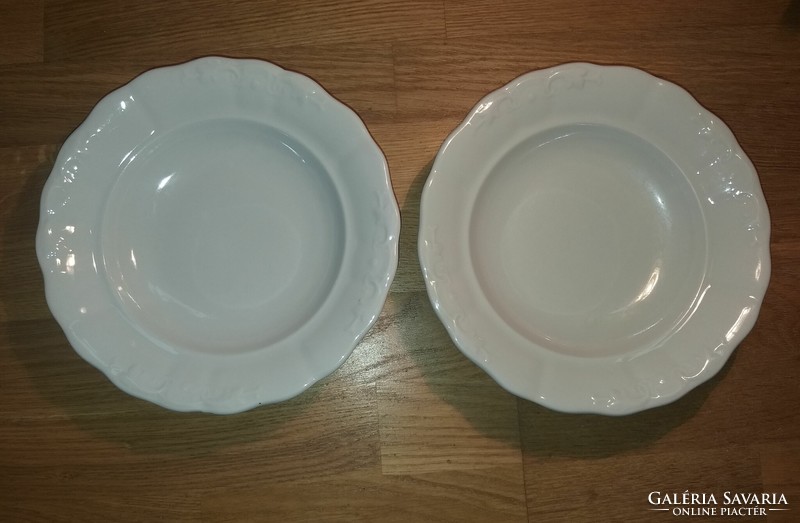 Zsolnay porcelain deep plate 2 pcs.