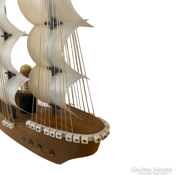 Retro clipper ship model for table mood lighting