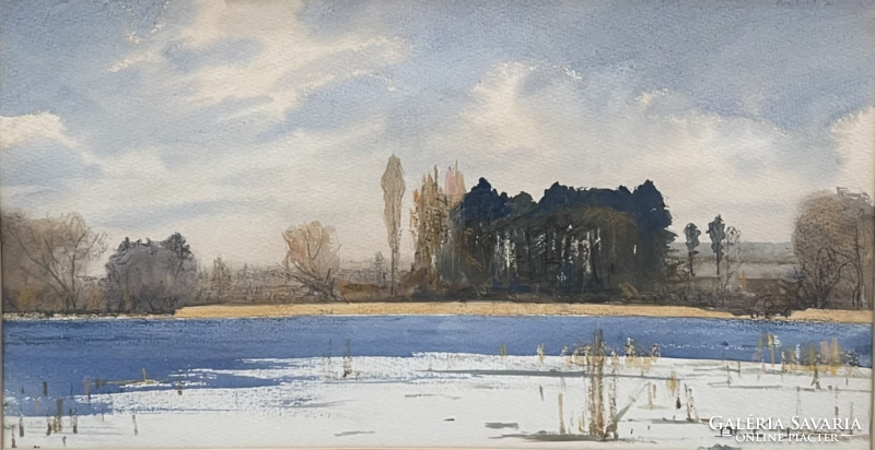 Dobroszláv  Lajos / Tél c. Festménye