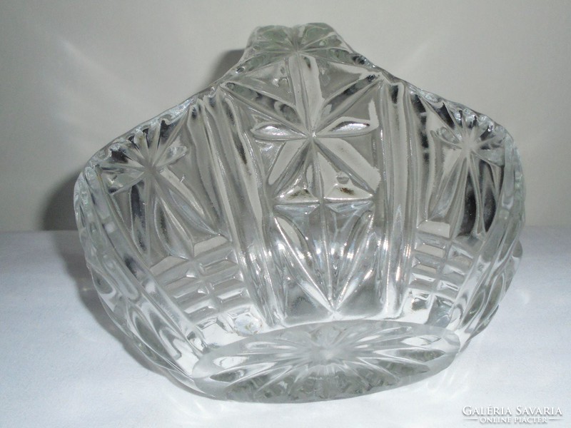Retro glass basket - serving candy candies
